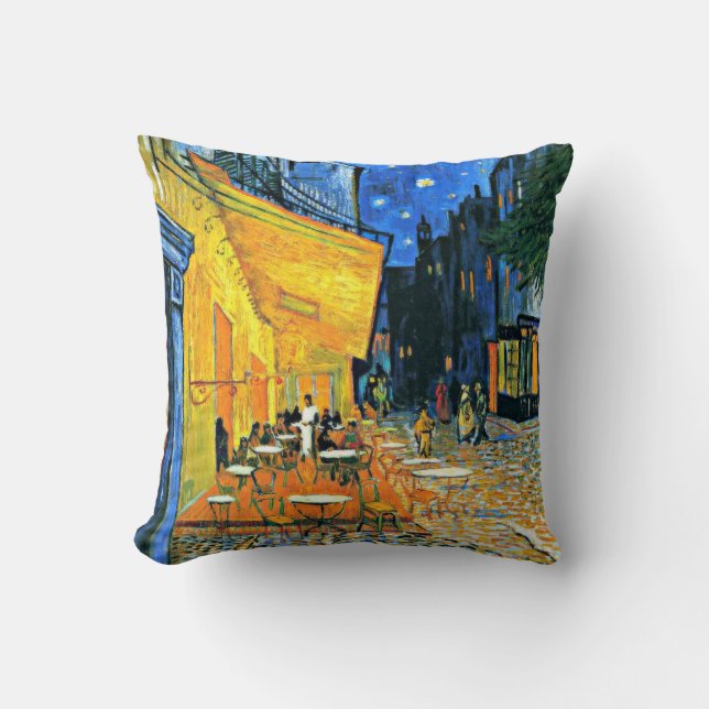 Cafe Terrace bra konst målning av Vincent van Gogh Kudde (Framsida)