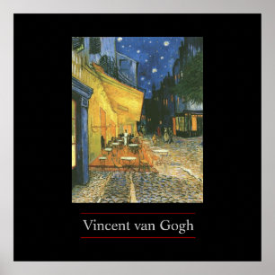 Cafe Terrace by van Gogh Poster Skriv ut
