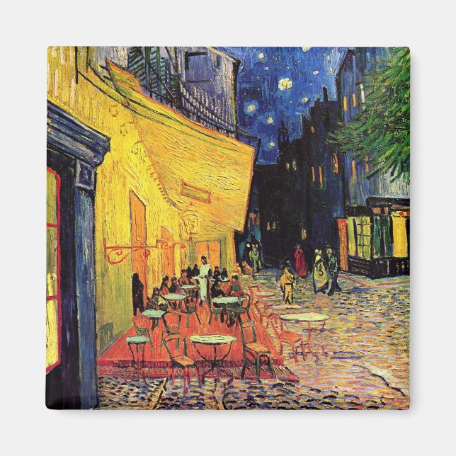 Cafe Terrace i Arles, på natten - van Gogh Magnet (Framsidan)