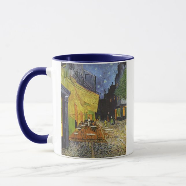 Cafe Terrace i natt av Van Gogh Mugg (Vänster)