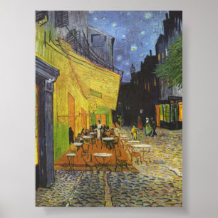 Cafe Terrace i natt av Van Gogh Poster