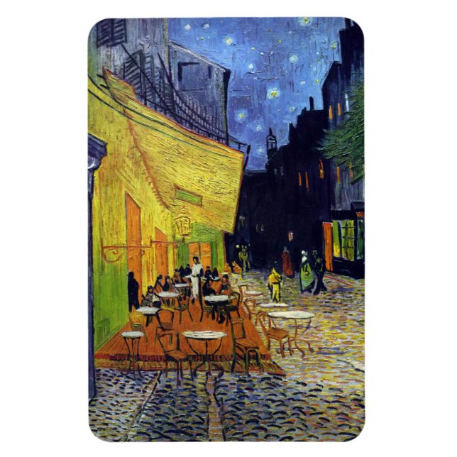 Cafe Terrace i natt av Vincent van Gogh 1888 Magnet (Vertikal)