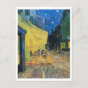 Cafe Terrace i natt av Vincent Van Gogh Vykort