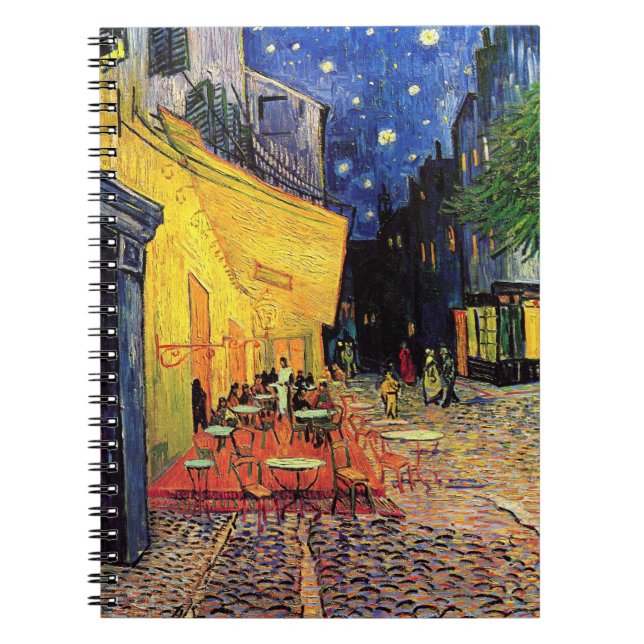 Cafe Terrace i Night av Vincent van Gogh Anteckningsbok (Framsidan)