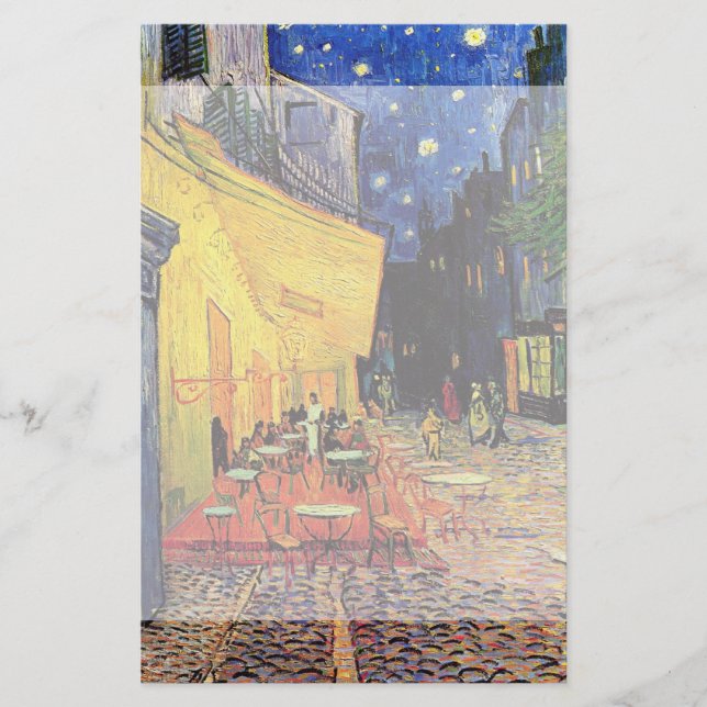 Cafe Terrace i Night av Vincent van Gogh Brevpapper (Framsida)