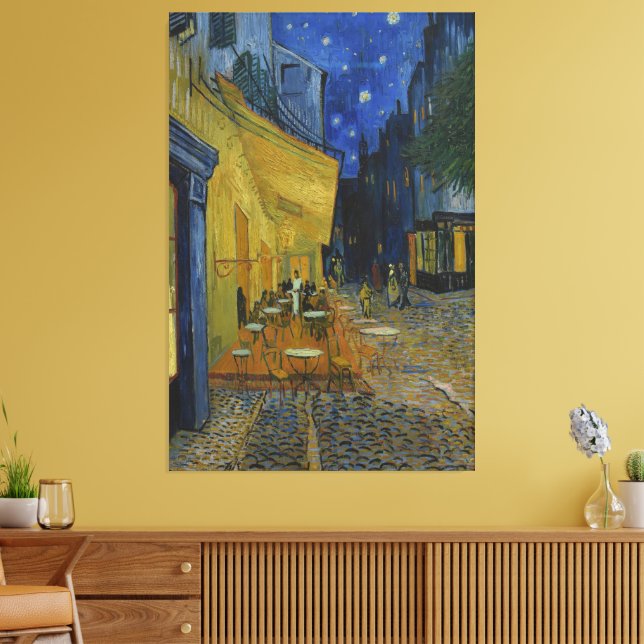 Cafe Terrace i Night av Vincent van Gogh Canvastryck (Insitu (Vardagsrum))