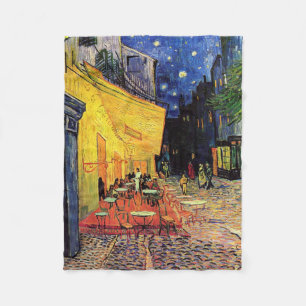 Cafe Terrace i Night av Vincent van Gogh Fleecefilt