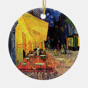 Cafe Terrace i Night av Vincent van Gogh Julgransprydnad Keramik