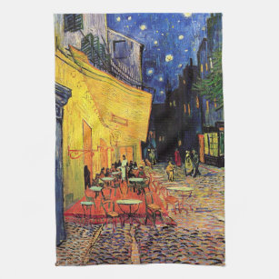 Cafe Terrace i Night av Vincent van Gogh Kökshandduk