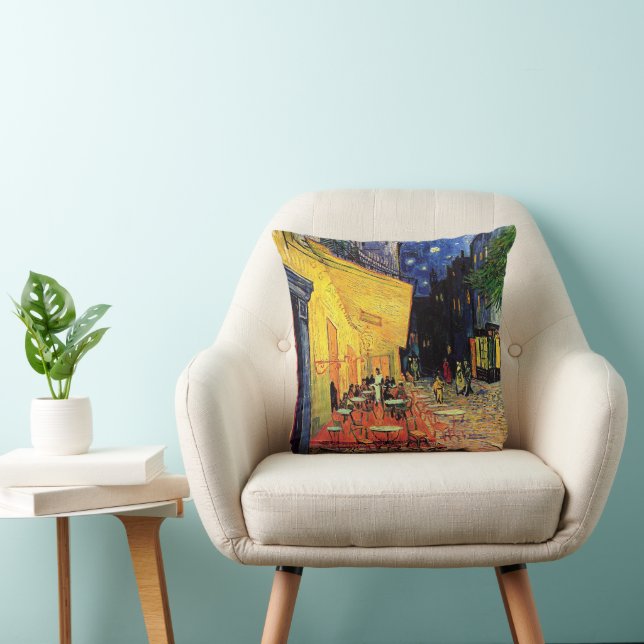 Cafe Terrace i Night av Vincent van Gogh Kudde (Stol)