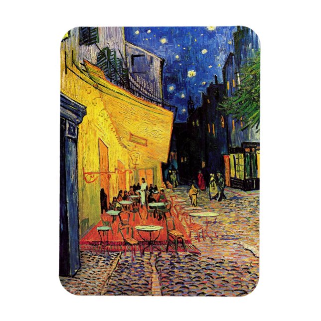 Cafe Terrace i Night av Vincent van Gogh Magnet (Vertikal)