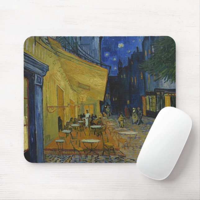 Cafe Terrace i Night av Vincent van Gogh Musmatta (Med mus)