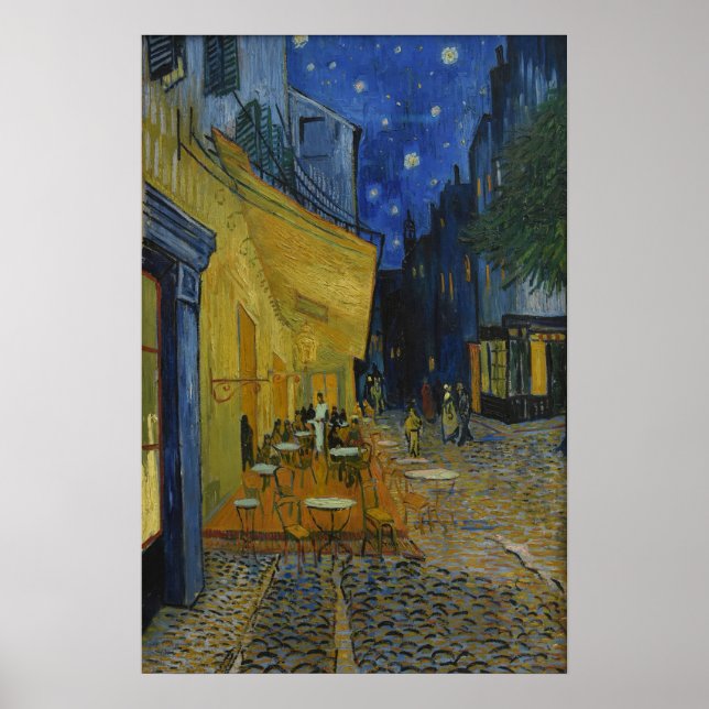 Cafe Terrace i Night av Vincent van Gogh Poster (Framsidan)