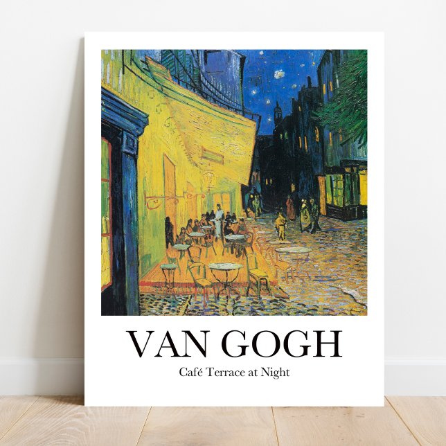 Cafe Terrace i Night av Vincent van Gogh Poster (Starry Night's Cousin: Van Gogh's "Cafe Terrace." Vivid colors, museum-quality print)