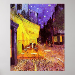 Cafe Terrace i Night av Vincent van Gogh Poster