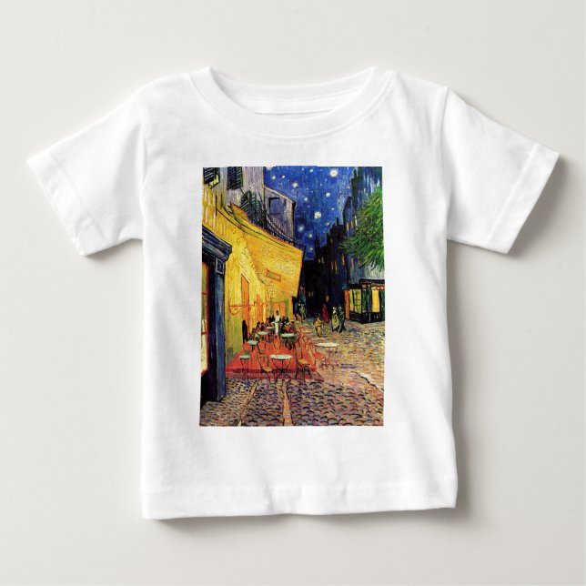 Cafe Terrace i Night av Vincent van Gogh T-shirt (Framsida)