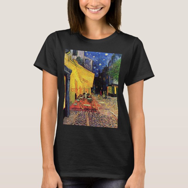 Cafe Terrace i Night av Vincent van Gogh Tee (Framsida)