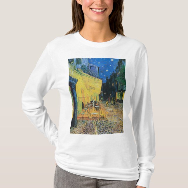Cafe Terrace på natten 1888 av Vincent van Gogh T Shirt (Framsida)