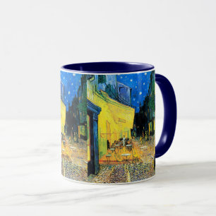 Café Terrace på natten (1888) Vincent Van Gogh Art Mugg