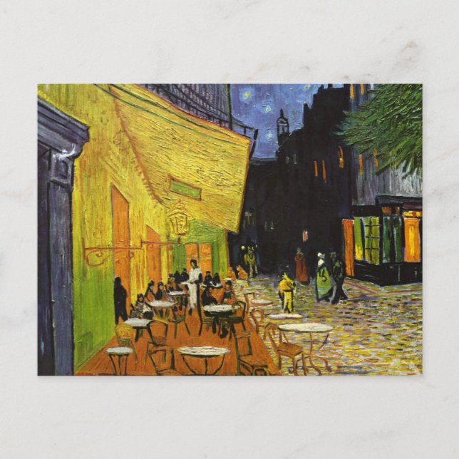 Cafe Terrace på natten Van Gogh-vykort Vykort (Framsida)