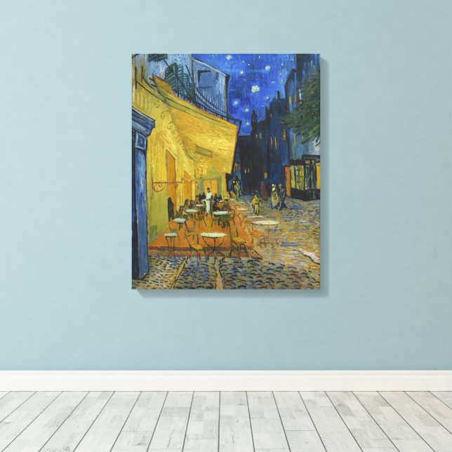 Cafe Terrace på natten | Vincent van Gogh Canvastryck (Insitu (trägolv))