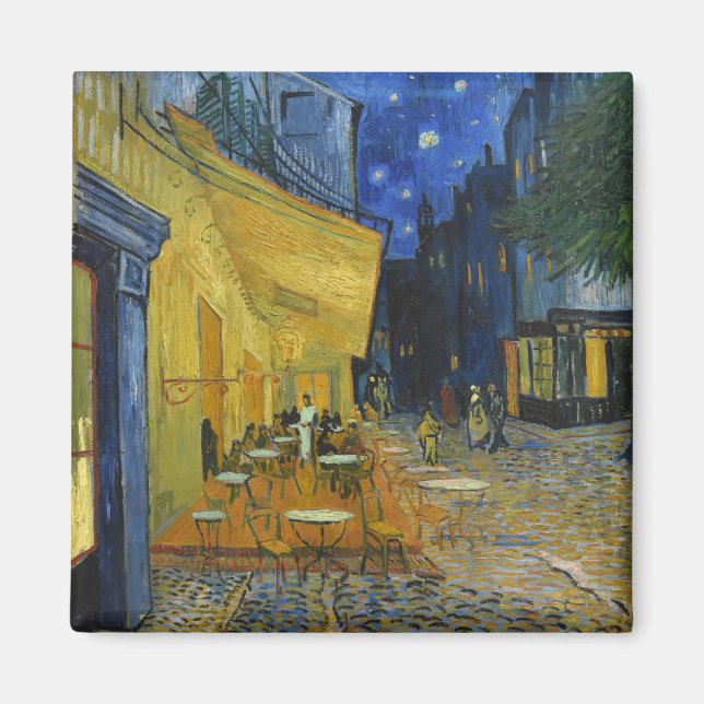 Cafe Terrace på natten | Vincent van Gogh Magnet (Framsidan)