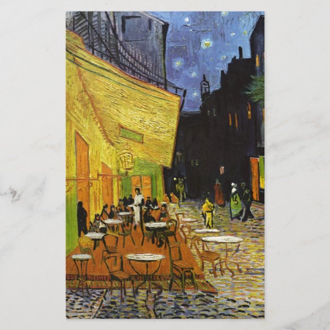 Cafe Terrace på Night Van Gogh Brevpapper (Framsida)