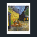 Cafe Terrace på Night Van Gogh Helg Vykort<br><div class="desc">Post-Impressionist Painter Artist Vincent Van Goghs Underbara konstverk och målningar</div>