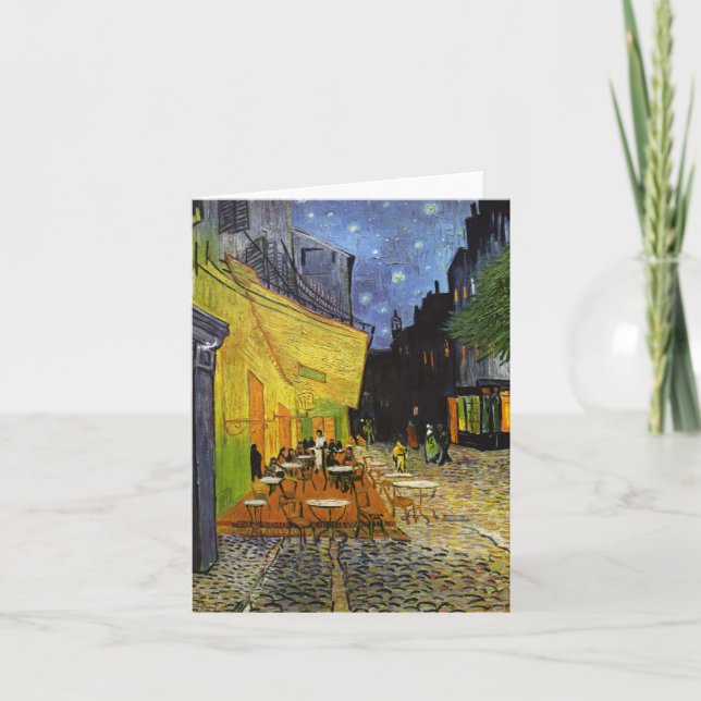 Cafe Terrace på Night Van Gogh Kort (Framsida)