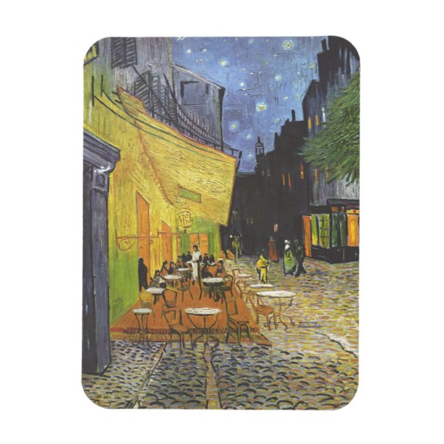Cafe Terrace på Night Van Gogh Magnet (Vertikal)