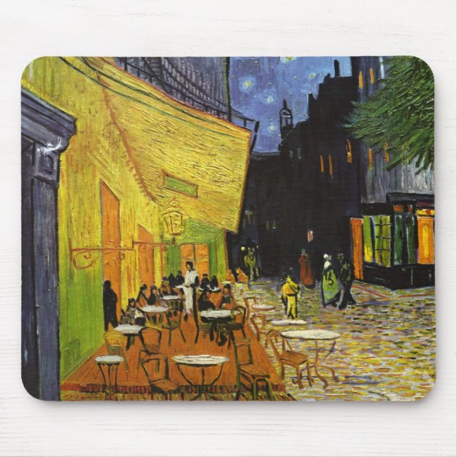 Cafe Terrace på Night Van Gogh Musmatta (Framsidan)
