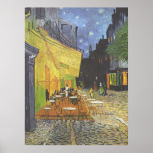 Cafe Terrace på Night Van Gogh Poster