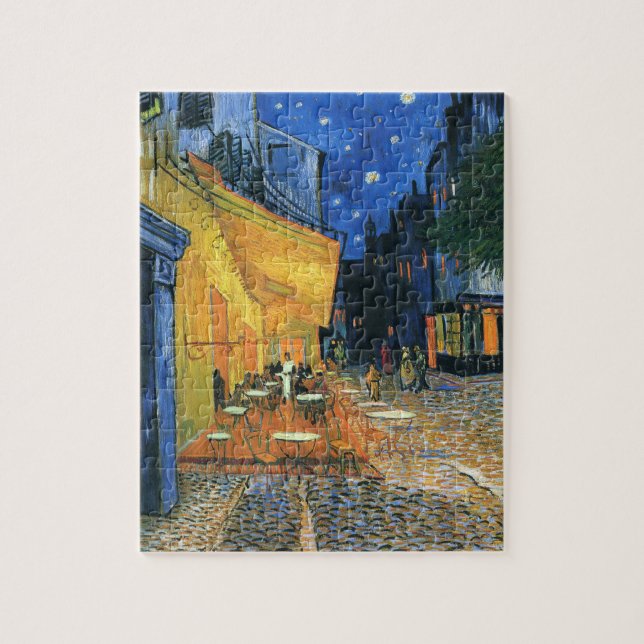 Cafe Terrace på Night Van Gogh Puzzle Pussel (Vertikal)