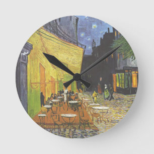 Cafe Terrace på Night Van Gogh Rund Klocka