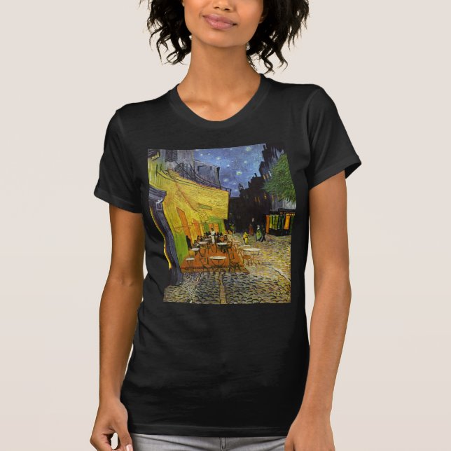 Cafe Terrace på Night Van Gogh T-shirt (Framsida)