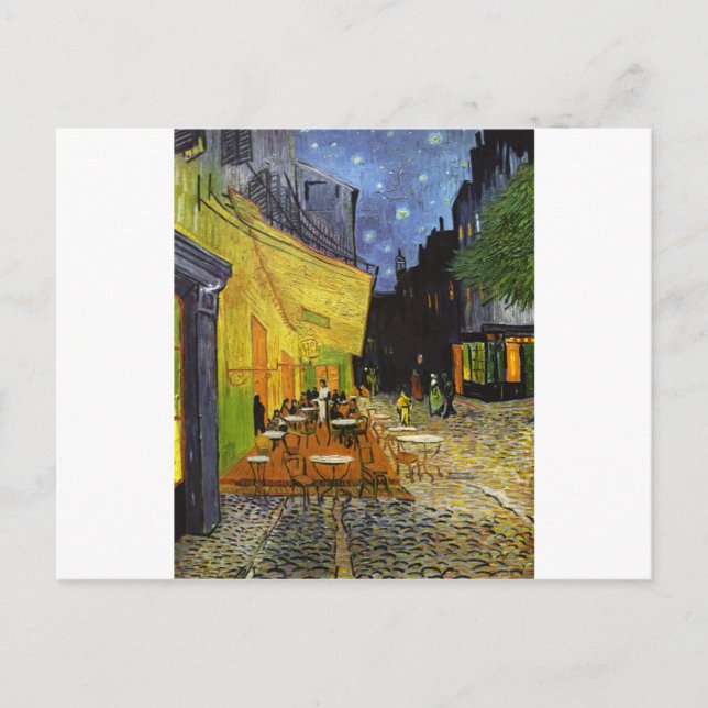 Cafe Terrace på Night Van Gogh Vykort (Framsida)