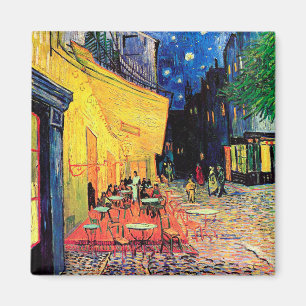 Cafe Terrace på Night, Vincent van Gogh, 1888 Magnet