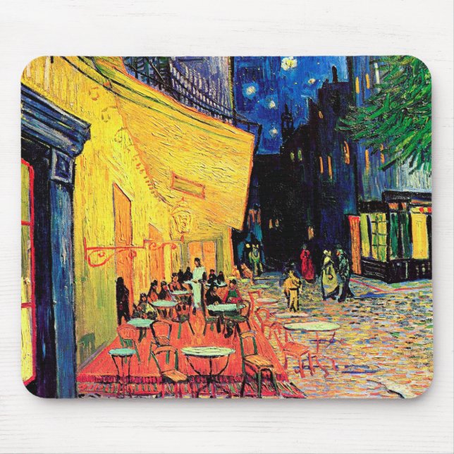 Cafe Terrace på Night, Vincent van Gogh, 1888 Musmatta (Framsidan)
