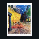 Cafe Terrace på Night, Vincent van Gogh, 1888 Vykort<br><div class="desc">Vincent Willem van Gogh (30 mars 1853-29 juli 1890) var en nederländsk postimponerande målare som tillhör den mest berömd och inflytelserika figurer i den Westerna konsten. På drygt ett decennium skapat han omkring 2 100 konstverk, varav omkring 860 oljemålningar, varav de flesta är från de senaste två åren Hans liv....</div>