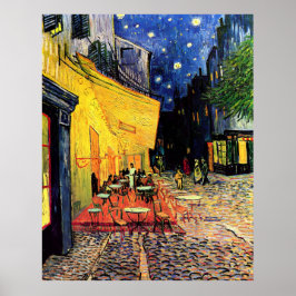 Café Terrace på Night Vincent Van Gogh High Poster