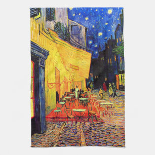 Cafe Terrace Ställe du Forum Van Gogh Fine Art Kökshandduk