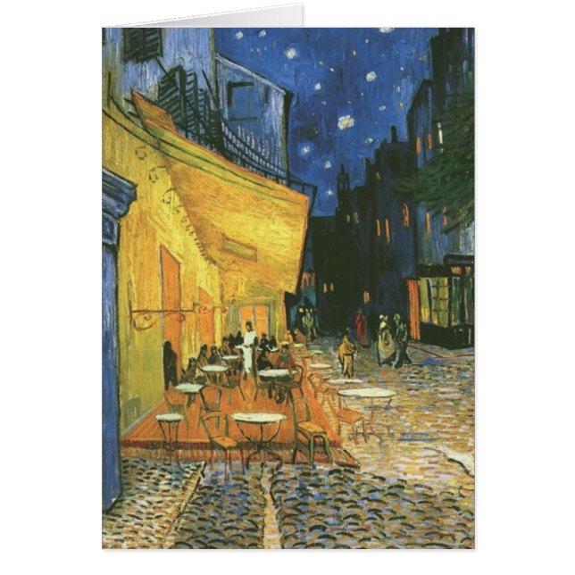 Cafe Terrace - Vincent van Gogh Hälsningskort (Framsidan)