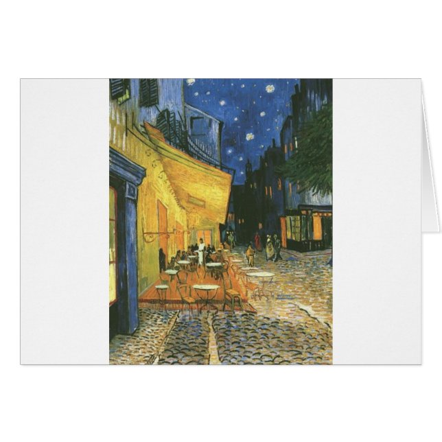 Cafe Terrace - Vincent van Gogh Hälsningskort (Framsidan Horizontal)