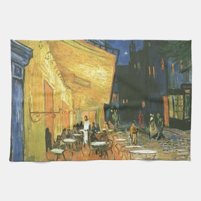 Cafe Terrace - Vincent van Gogh Kökshandduk (Horisontell)