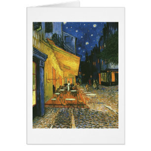 Cafe-terraset i ställe, Arles, i Hälsningskort