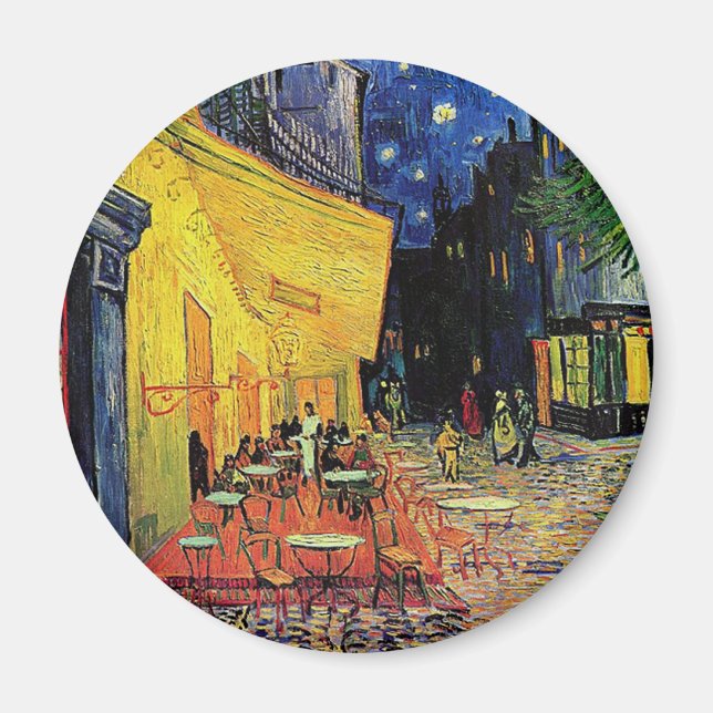 Cafe-terraset i ställe, Arles, i Magnet (Framsidan)