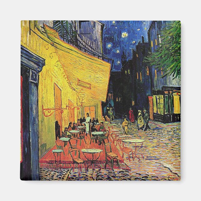 Cafe-terraset i ställe, Arles, i Magnet (Framsidan)
