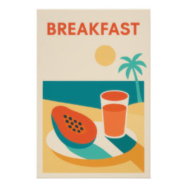 Café tropical perfect poster