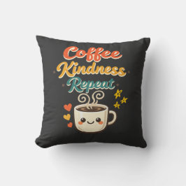 Café Vänlighet Upprepa Söt Retro Café Kastduk Kudde