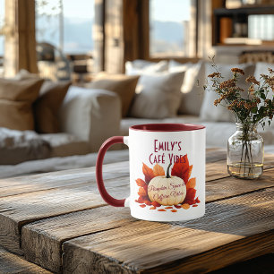 Café Vibes Höst – Pumpa Krydda & Kaffe Kärlek Mugg